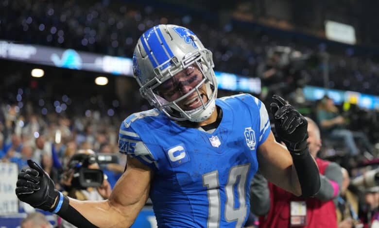 Amon-Ra St. Brown of the Detroit Lions