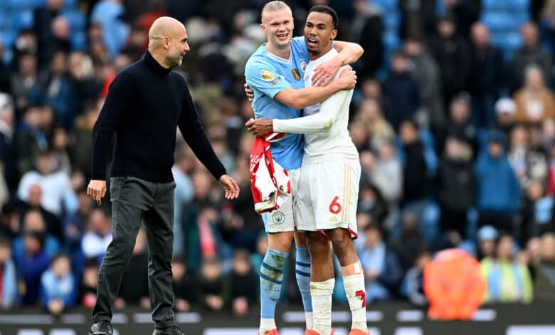 Manchester City and Arsenal players have a respect between them