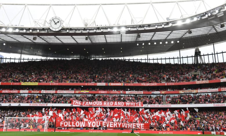 Premier League match between Arsenal FC and Tottenham Hotspur at Emirates Stadium on September 24, 2023 in London, England.