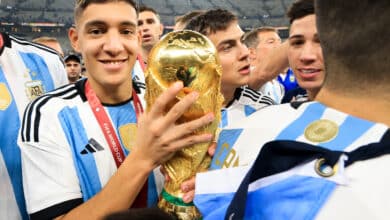 Argentina celebrating 2022 World Cup