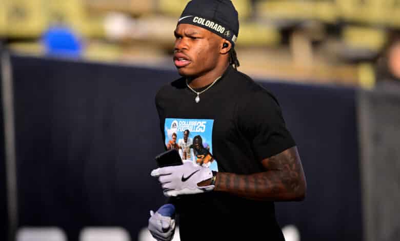 Travis Hunter #12 of the Colorado Buffaloes