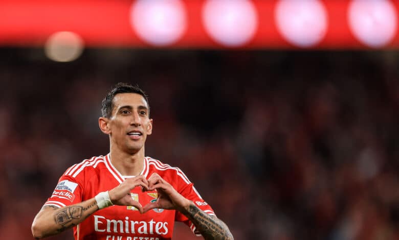 Angel Di Maria celebrates