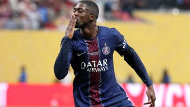 ATLANTA, GEORGIA - JULY 05: Ousmane Dembele #10 of Paris Saint-Germain celebrates scoring his team's second goal during the FIFA Club World Cup 2025 quarter-final match between Paris Saint-Germain and FC Bayern München at Mercedes-Benz Stadium on July 05, 2025 in Atlanta, Georgia.