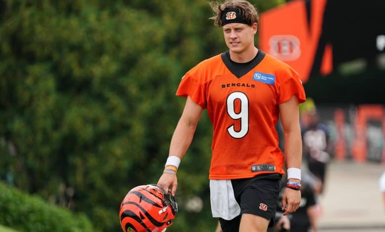 Joe Burrow #9 of the Cincinnati Bengals
