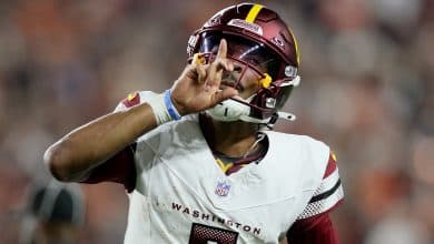 Jayden Daniels #5 of the Washington Commanders