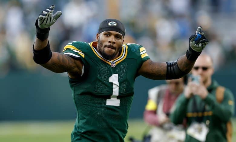 Micah Parsons #1 of the Green Bay Packers