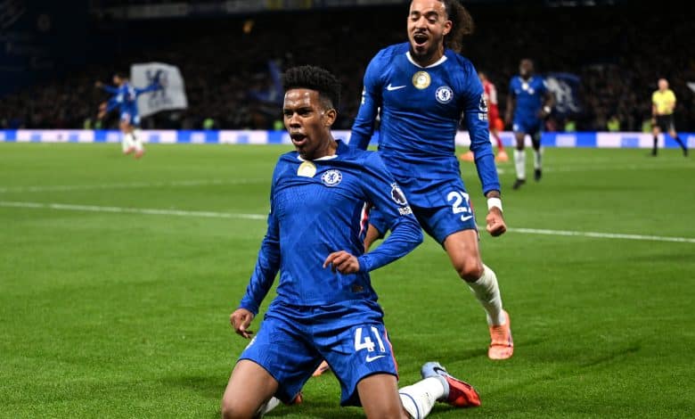 Breakout star Estevao LONDON, ENGLAND - OCTOBER 04: Estevao of Chelsea celebrates scoring his team's second goal during the Premier League match between Chelsea and Liverpool at Stamford Bridge on October 04, 2025 in London, England.